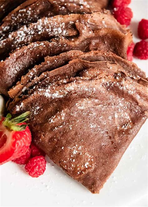 EASY Chocolate Crepes (made in the blender!) - I Heart Naptime