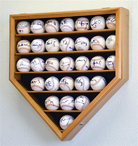 Thirty Baseball Home Plate Wood Display Case | Free Shipping ...