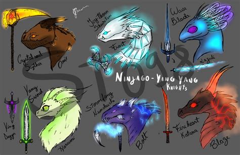 Ninjago: elemental weapons and dragons. by Starfire098 on DeviantArt