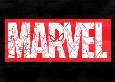 'Marvel Logo 4' Poster by Marvel | Displate