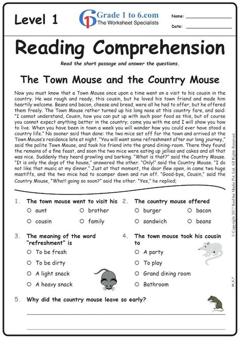 Free English Reading Comprehension Worksheets For Grade 2 — db-excel.com