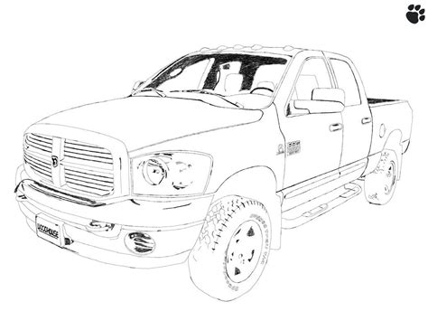 New Dodge Ram Truck Coloring Pages