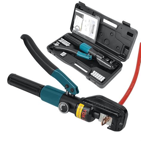 Hand Operated Hydraulic Crimping Tool Range 12 AWG-2/0 AWG for Cable Lugs Hydraulic Crimping ...