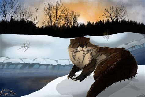 River Otter by SNAKE-F00D on DeviantArt