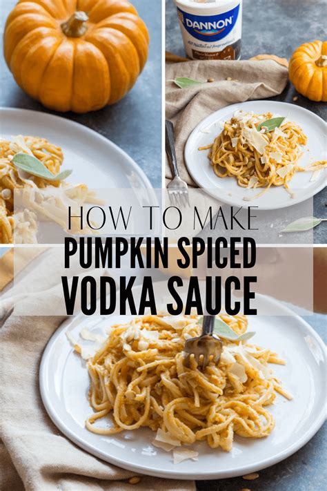 Pumpkin Spice Vodka Sauce Linguine | how to make tomato free vodka sauce at home