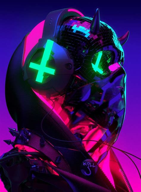 Auʇıɔɥɹısʇ on Behance | Cyberpunk character, Cyberpunk aesthetic, Neon noir