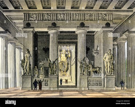 Interior of the Temple of Zeus in Olympia ancient Greece Stock Photo: 7712955 - Alamy