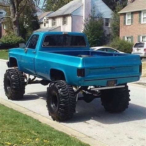 Old School Square Body Lifted Chevy Trucks