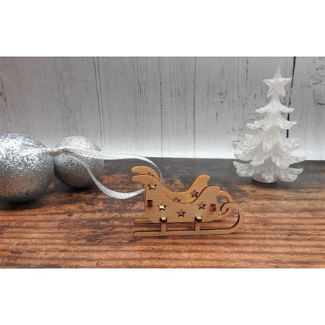 Wooden Sleigh Decoration