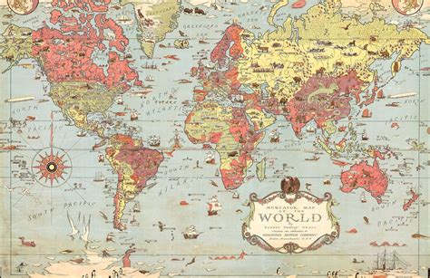 Vintage World Map Wallpapers - 4k, HD Vintage World Map Backgrounds on WallpaperBat