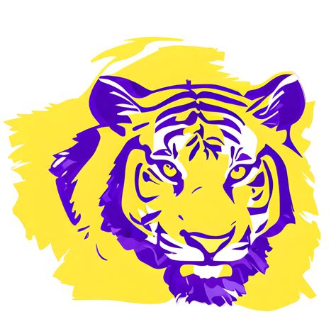 LSU Tigers Purple and Gold · Creative Fabrica