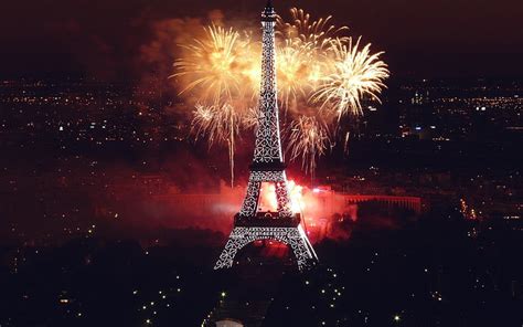 Free download | HD wallpaper: Monuments, Eiffel Tower, Fireworks, Night ...