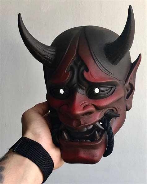 HANDMADE JAPANESE MASK в Instagram: «Darkest Red Hannya👹 ⠀ ️ALL QUESTIONS ABOUT ORDERNING IN DM ...