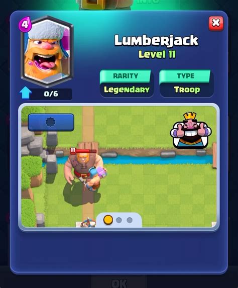 The lumberjack example sim/video doesn’t even show what makes him legendary. : r/ClashRoyale