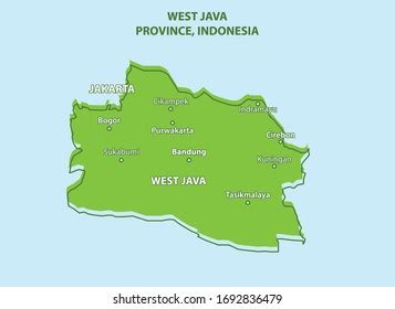 West Java Province Indonesia Country Stock Vector (Royalty Free) 1692836479 | Shutterstock