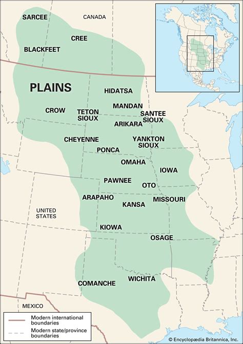 Great Plains Tribes Map