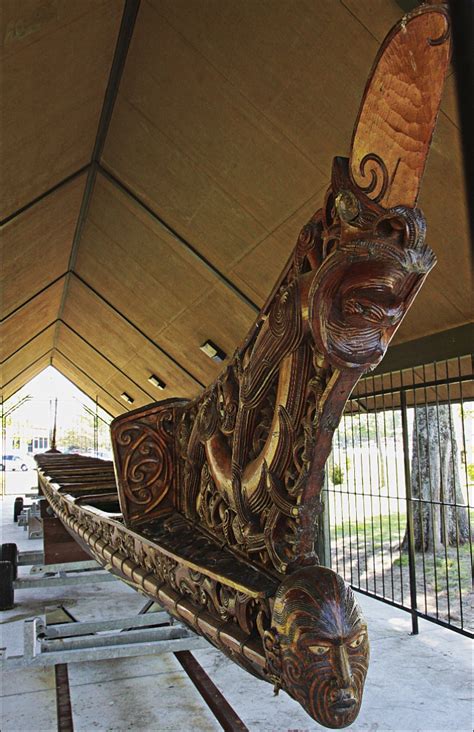 Ford Family Photos: Intricate Details of a Maori Canoe - Rotorua, New Zealand