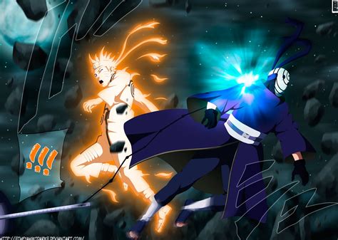 Naruto 596 Naruto vs Tobi by IITheYahikoDarkII on DeviantArt