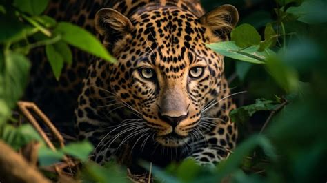 Premium AI Image | zoom out x Sri lankan leopard in jungle Use Canon RF mm F IS USM Lens ...