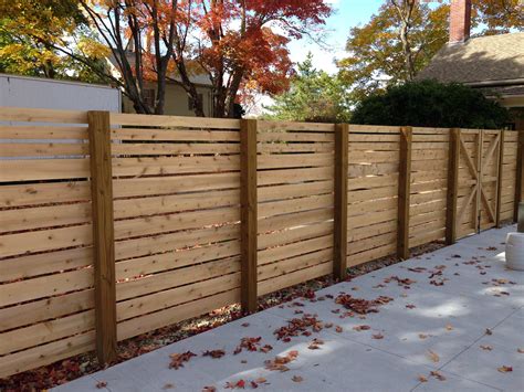 Horizontal Wood Fence Designs