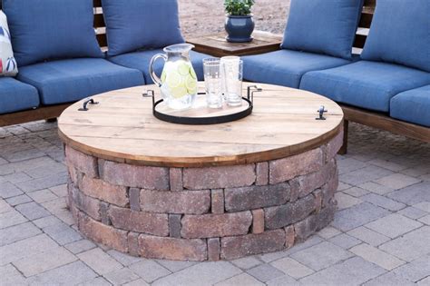 Wooden Fire Pit Table - Diy Projects