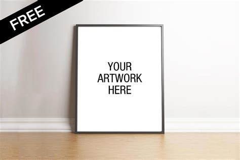 Portrait Poster Frame Mockup Free Download - Creativetacos