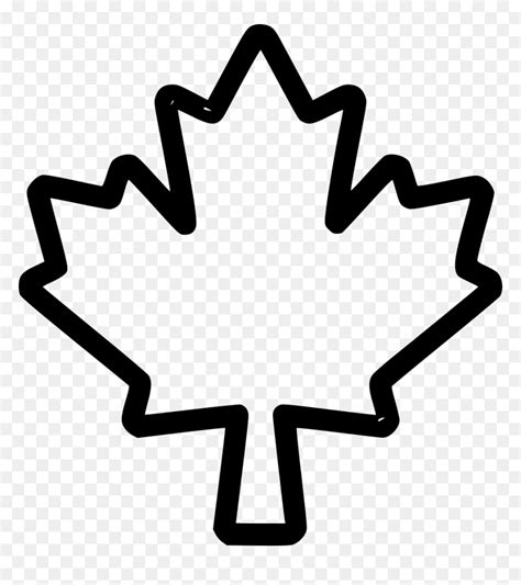 Maple Leaf Outline Png, Transparent Png - vhv