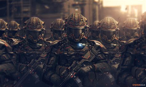 Stefan Celic - Futuristic Soldiers