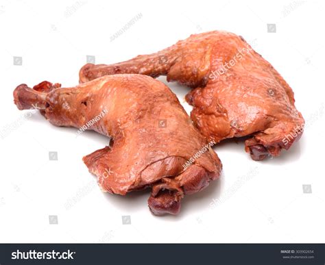 Chicken Leg On White Background Stock Photo 303902654 | Shutterstock