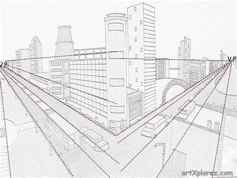 Two Point Perspective Sketch at PaintingValley.com | Explore collection of Two Point Perspective ...