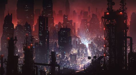 Cyberpunk city by Tarmo JuholaA quick cyberpunk city test | Cyberpunk ...