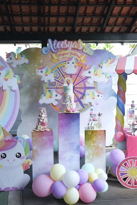 Unicorns & Rainbows Birthday Party | Rainbow birthday party, Birthday ...