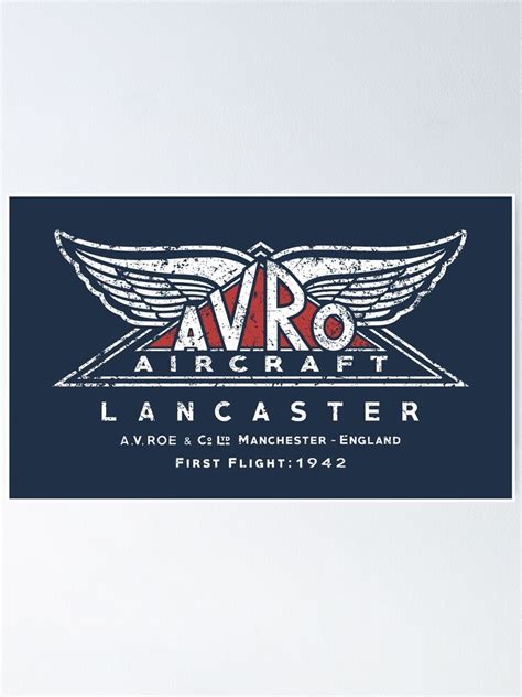 "Avro Lancaster Logo" Poster by 909Apparel | Redbubble