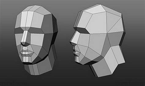 lowpoly head planes - Support / Modeling - Blender Artists Community in 2022 | Low poly ...