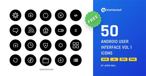 Download Android User Interface Vol 1 Icon pack Available in SVG, PNG & Icon Fonts