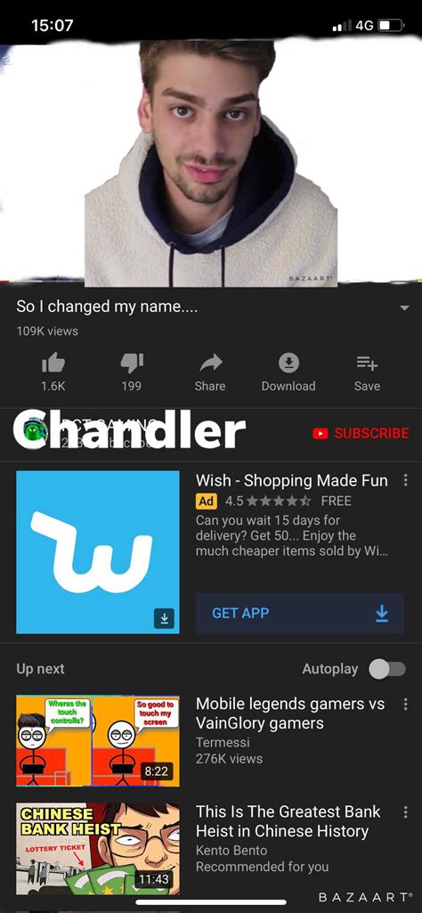 Mr Beast: If your name is chandler you win $10,000 Chandler: : r/MrBeast