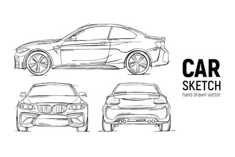 Car Drawings Front View