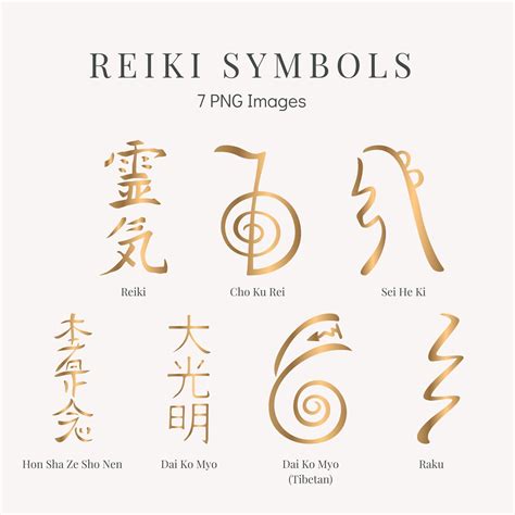 Gold Reiki Symbols Gold Reiki Clipart Gold Reiki PNG - Etsy UK