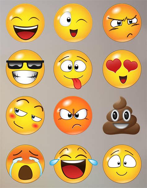 Emoji Wall Decals | Emoji Stickers for Wall | StickerBrand