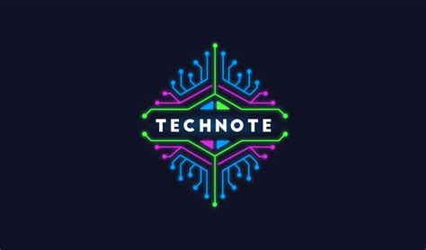 the logo for technote, an electronic device company that uses technology to produce data