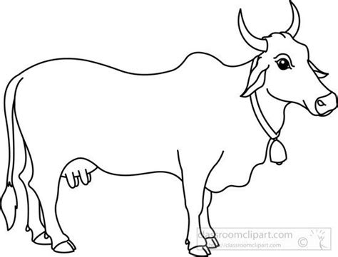 Free Black and White Cow Clipart