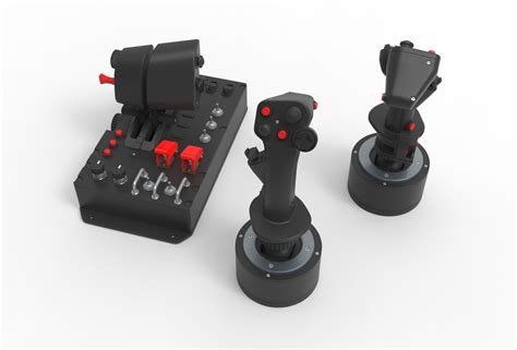 Aircraft control joystick 3D model | CGTrader