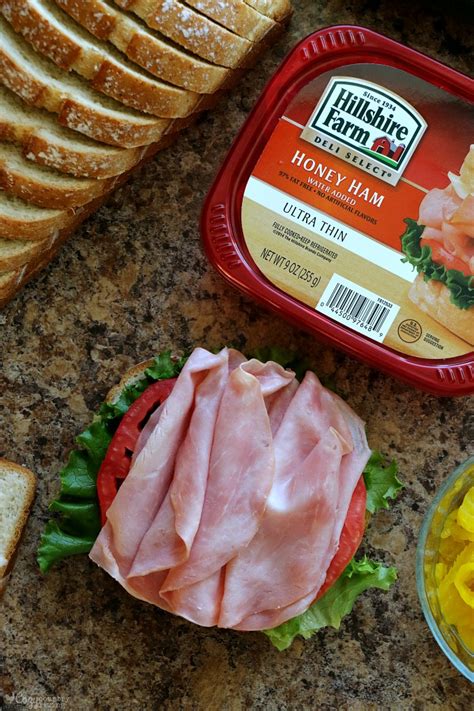 Italian Ham & Veggie Sandwiches - Cozy Country Living