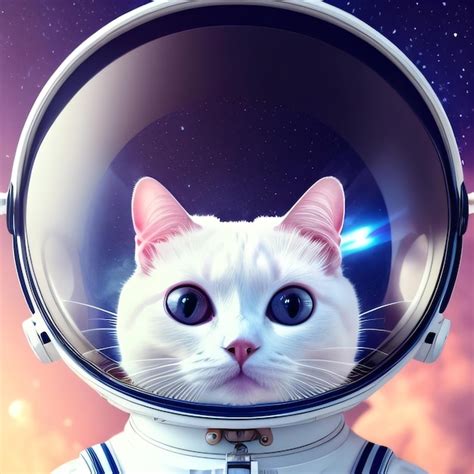 Premium Photo | A cat in a space suit is wearing a space suit.