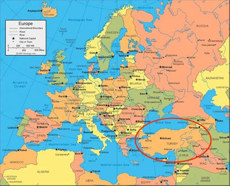 Turkey map europe - Map of Turkey europe (Western Asia - Asia)