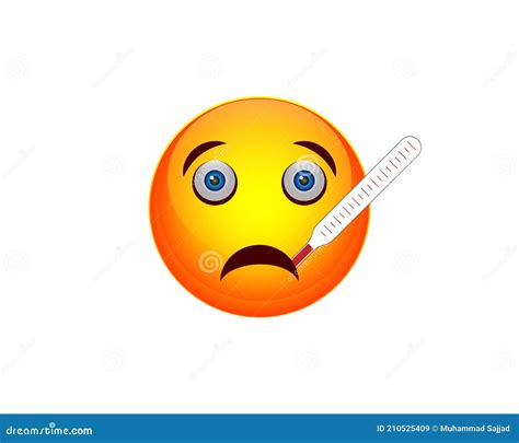 Emoji Sick Sad Feeling with Realistic Face Expression Stock Vector ...