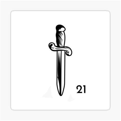 "21 Savage Knife" Sticker by Marruu | Redbubble