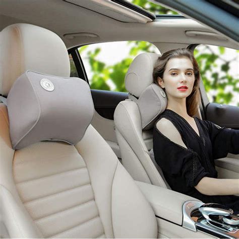 Buy Car Seat Lumbar Pillow Memory Foam Back Support Cushion | AutoMods