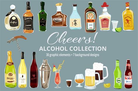 Alcoholic Drinks Clipart