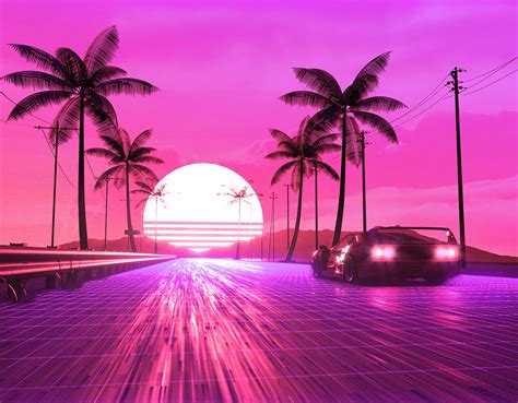 Retro 80s Ride Wallpaper,HD Artist Wallpapers,4k Wallpapers,Images,Backgrounds,Photos and Pictures